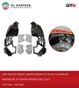 Car Vented Front Inner Fender Kit Black Aluminum Wrangler Jk Poison Spyder 2007-2017