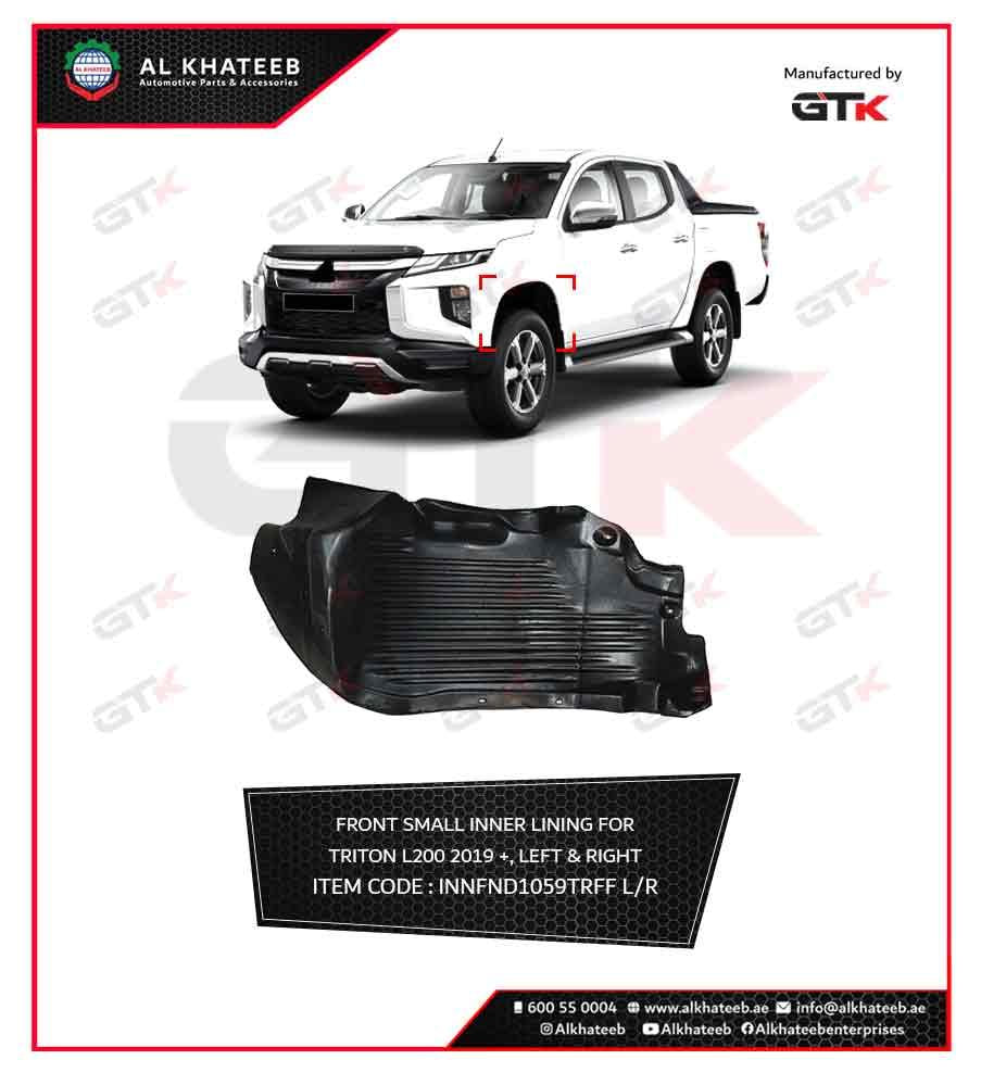 Car Front Fender Small Inner Lining Triton L200 2019-2022, 1Pc Right