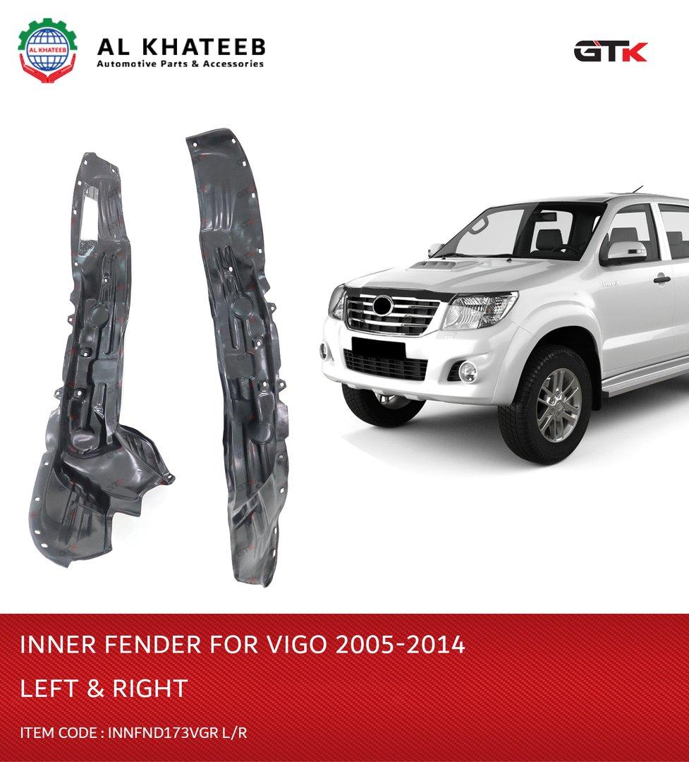 Car Rear Fender Liner Inner Hilux Vigo 2005-2014, Left Position