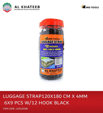 King Tools Cargo Luggage Strap Net For Pickup Truck Bed /Roof Rack /Car/Trailer With 8 Hooks 120X180Cm