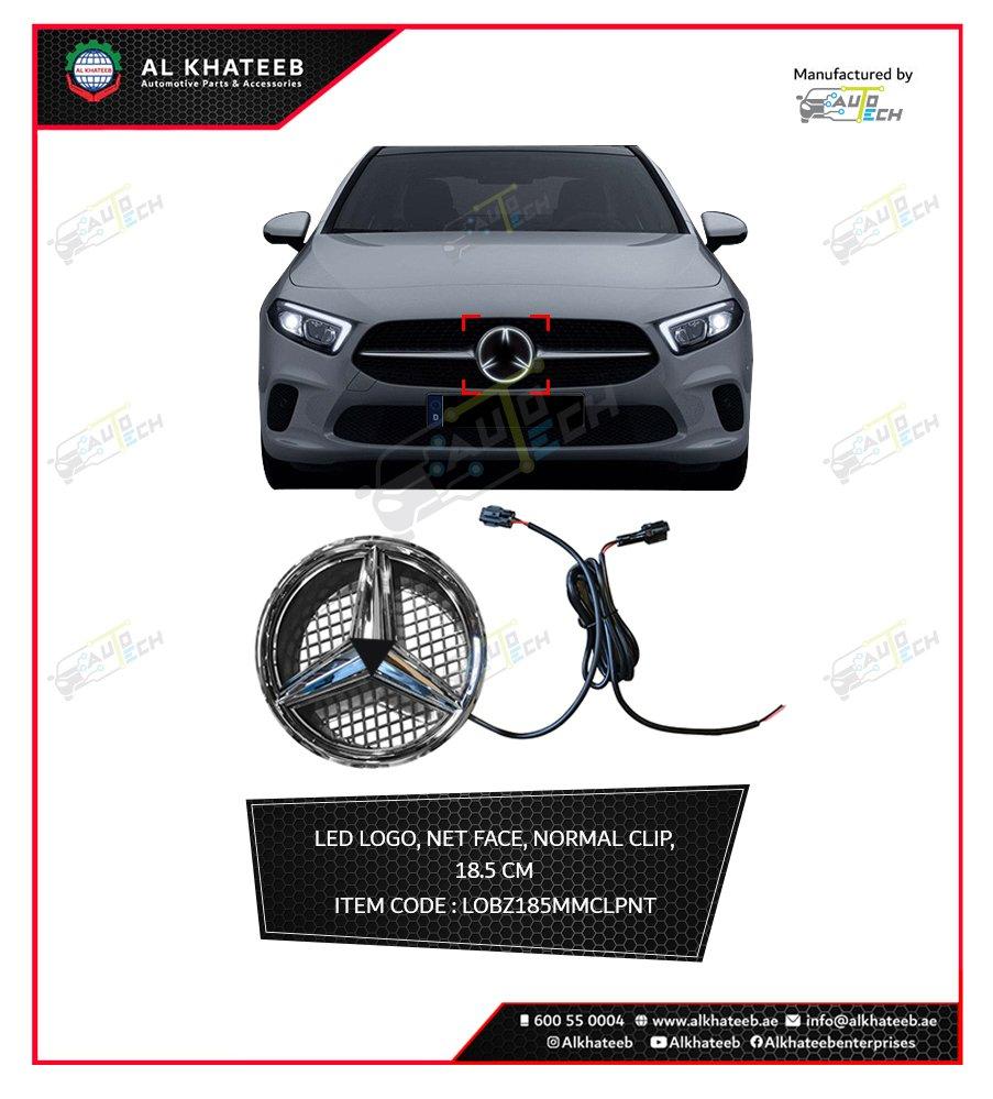 Led Emblem Light Car Front Grille Illuminated Logo Star Badge, Net Face 18.5Cm