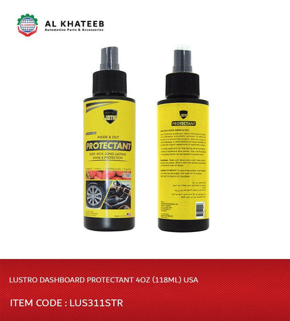 Lustro Car Dashboard Inside & Out Protectant 118Ml
