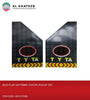 Universal Car Fits Pickup Splash Mud Flaps Front Or Rear Guards, 2Pcs/Set Black, Soft Rubber