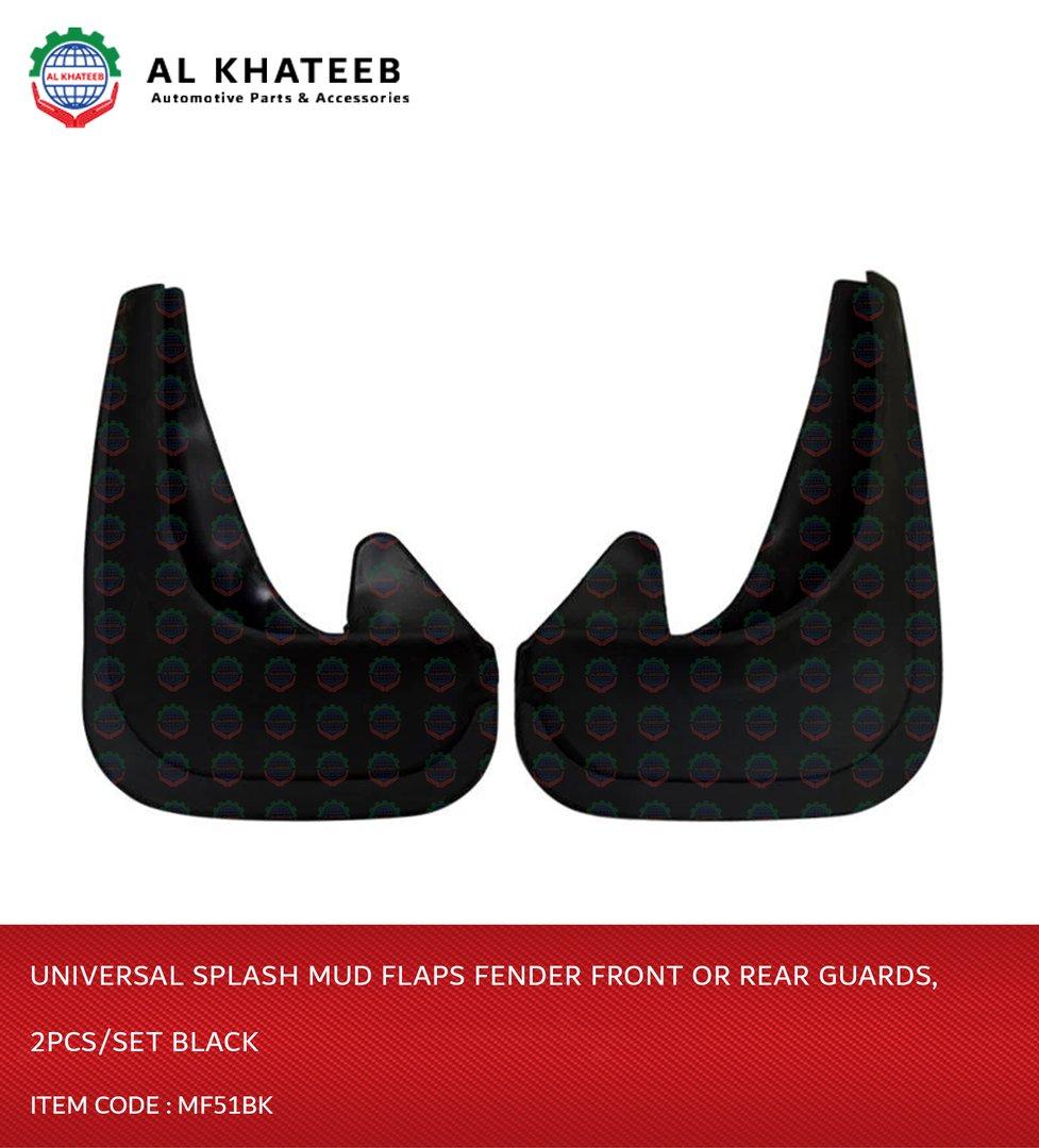 Universal Splash Mud Flaps Fender Front Or Rear Guards, 2Pcs/Set Black