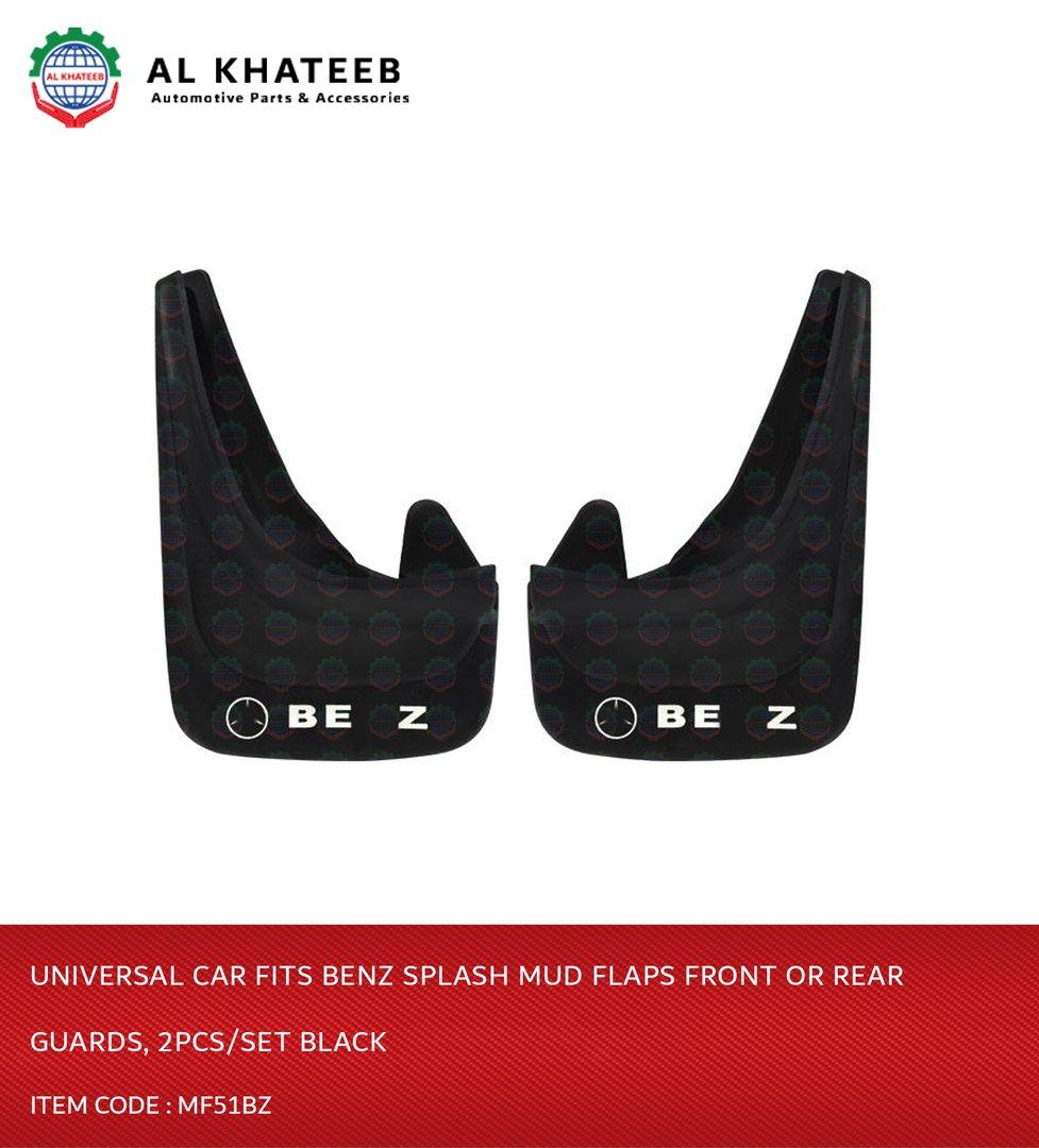 Universal Car Fits Splash Mud Flaps Front Or Rear Guards, 2Pcs/Set Black