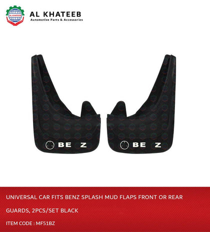 Universal Car Fits Splash Mud Flaps Front Or Rear Guards, 2Pcs/Set Black