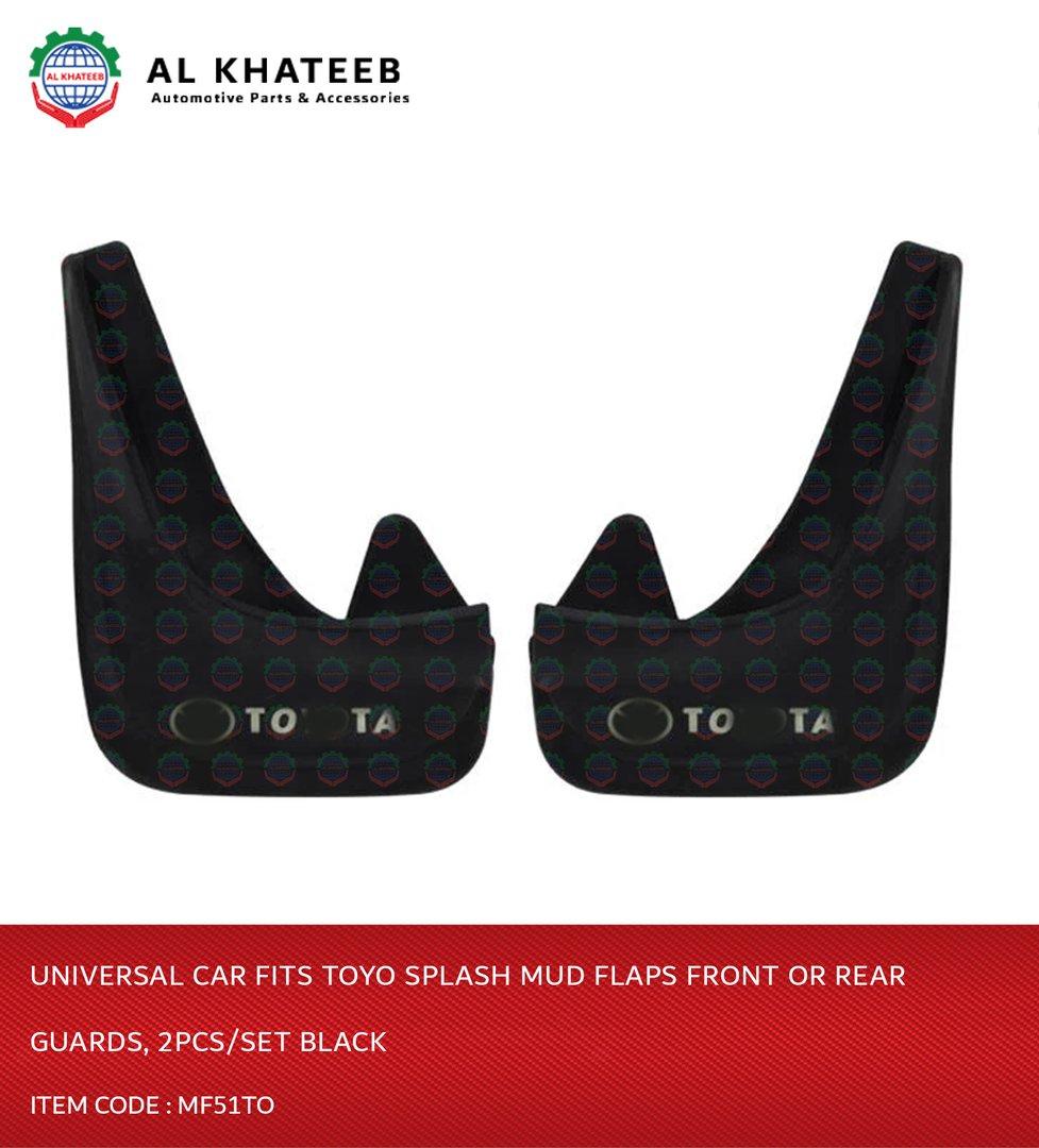 Car Fits Splash Mud Flaps Front Or Rear Guards, 2Pcs/Set Black