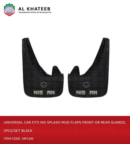 Universal Car Fits Nis Splash Mud Flaps Front Or Rear Guards, 2Pcs/Set Black