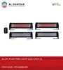 Car Multifuntion Truck Emergency Warning Light 12V-24V 40W Waterproof Hazard Flash Strobe Light 4Pcs, Blue Red