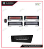 AutoTech Car Multifuntion Truck Emergency Warning Light 12V-24V 40W Waterproof Hazard Flash Strobe Light 4Pcs, Blue Red