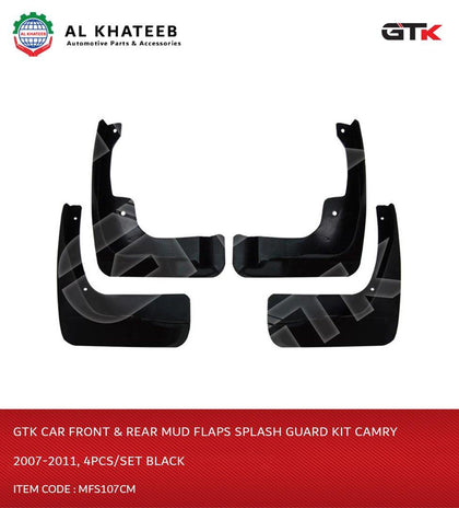 Car Front & Rear Mud Flaps Splash Guard Kit Camry 2007-2011, 4Pcs/Set Black