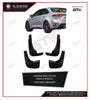 Car Front & Rear Mud Flaps Splash Guard Kit Corolla, 4PCS/Set Black