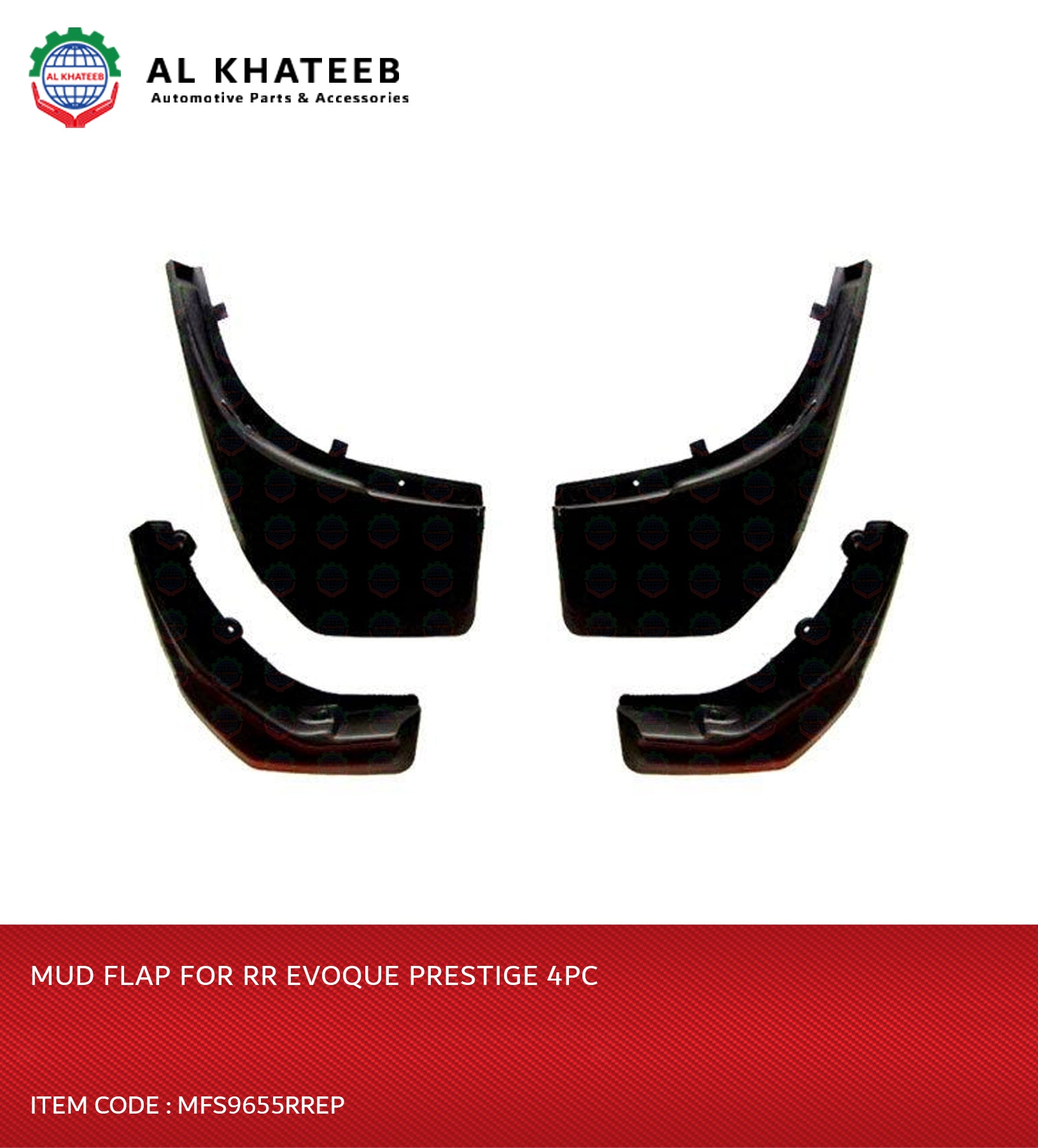 MUD FLAP FOR RR EVOQUE PRESTIGE 4PC