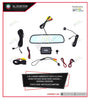 AutoTech 4.3 Inch Car Video Monitor Auto Rear View Mirror Lcd Screen Universal Mount Clip-On Current Mirror For Backup Camera/Front Camera