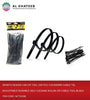 Sports Design Car Zip Ties, 100 Pcs 3.6X200Mm Cable Tie, Adjustable Durable Self Locking Nylon Zip Cable Ties, Black