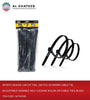 Sports Design Car Zip Ties, 100 Pcs 6X300Mm Cable Tie, Adjustable Durable Self Locking Nylon Zip Cable Ties, Black
