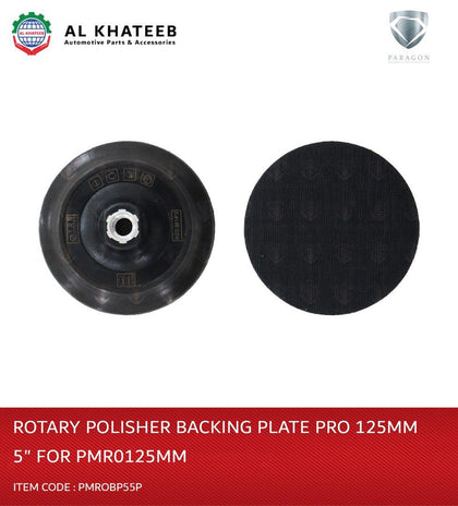 Paragon Car Polisher Rotary Backing Pro Plate Pad Suit 125Mm 5