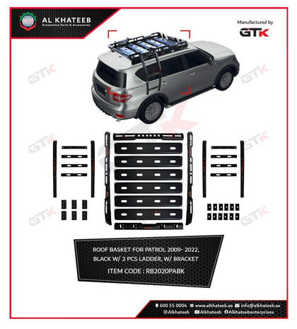 Roof Basket 4 Patrol Y62 ,Black