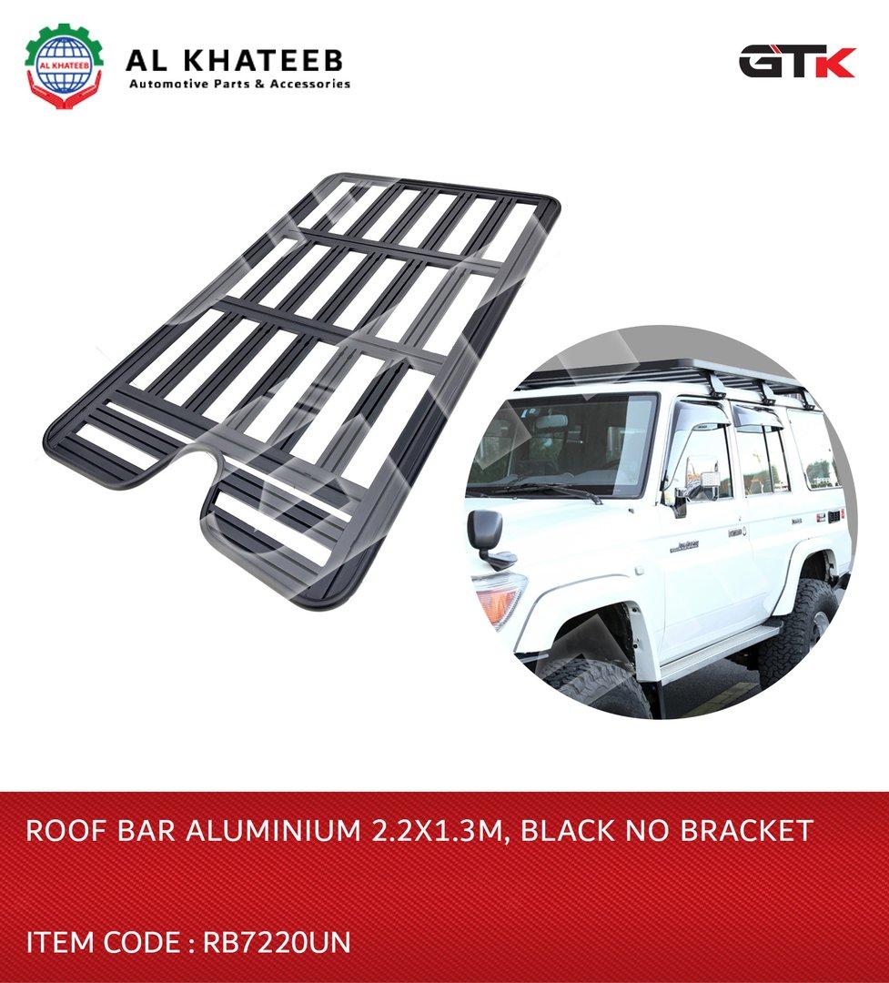 Roof Bar Aluminium 2.2X1.3M Black no Bracket