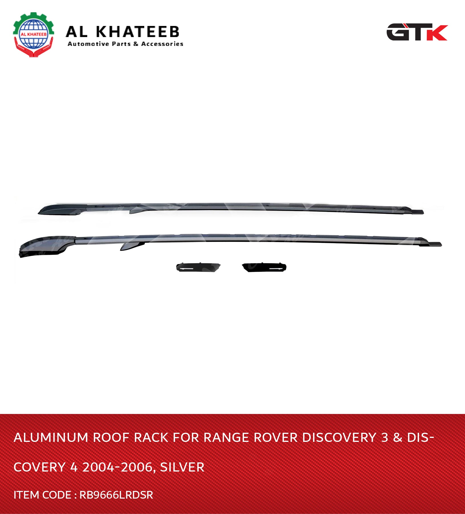 Aluminum Roof Rack For Discovery 3 & Discovery 4 2004-2006, Silver