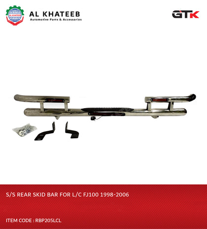 S/S REAR SKID BAR FOR L/C FJ100 1998-2006