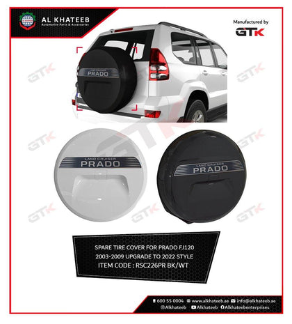 SPARE TIRE COVER FOR PRADO FJ150 2003-2009,BLACK
