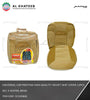 Universal Car Prestige High Quality Velvet Seat Cover 11Pcs Set, 5 Seater, Beige