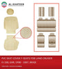 Car Leather Seat Covers For Land Cruiser FJ100 1998-2007 Vxr, 7 Seats, Dark Beige No.2