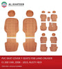 Car Seat Covers For Land Cruiser FJ200 2008-2015 Vxr, 7 Seats, Rusty Red