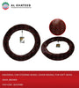 Auto Universal Car Steering Wheel Cover Weasel Fur Soft Wool 38Cm, Brown