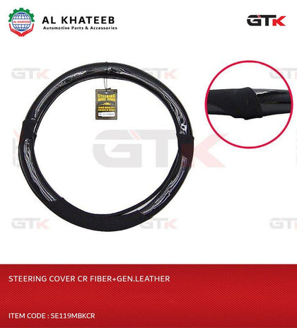 Steering Cover Cr Fiber+Gen.Leather