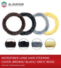 Microfiber Fur Design Steering Cover, Brown