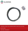 Universal Car Steering Wheel Cover Tiny Leather, Black+Gray