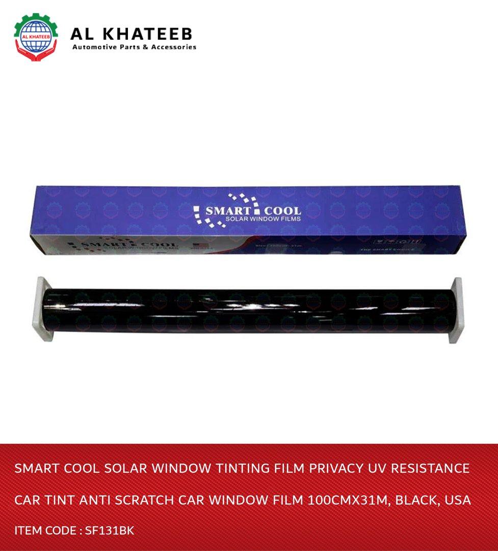 Smart Cool Solar Window Tinting Film Privacy Uv Resistance Car Tint Anti Scratch  Car Window Film 100Cmx31M, Black, Usa