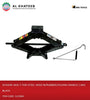 SCISSOR JACK 3 TON STEEL HEAD W/RUBBER,FOLDING HANDLE 1.6KG BLACK