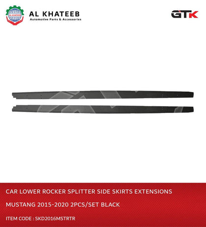 Car Lower Rocker Splitter Side Skirts Extensions 2015-2020 2Pcs/Set Black