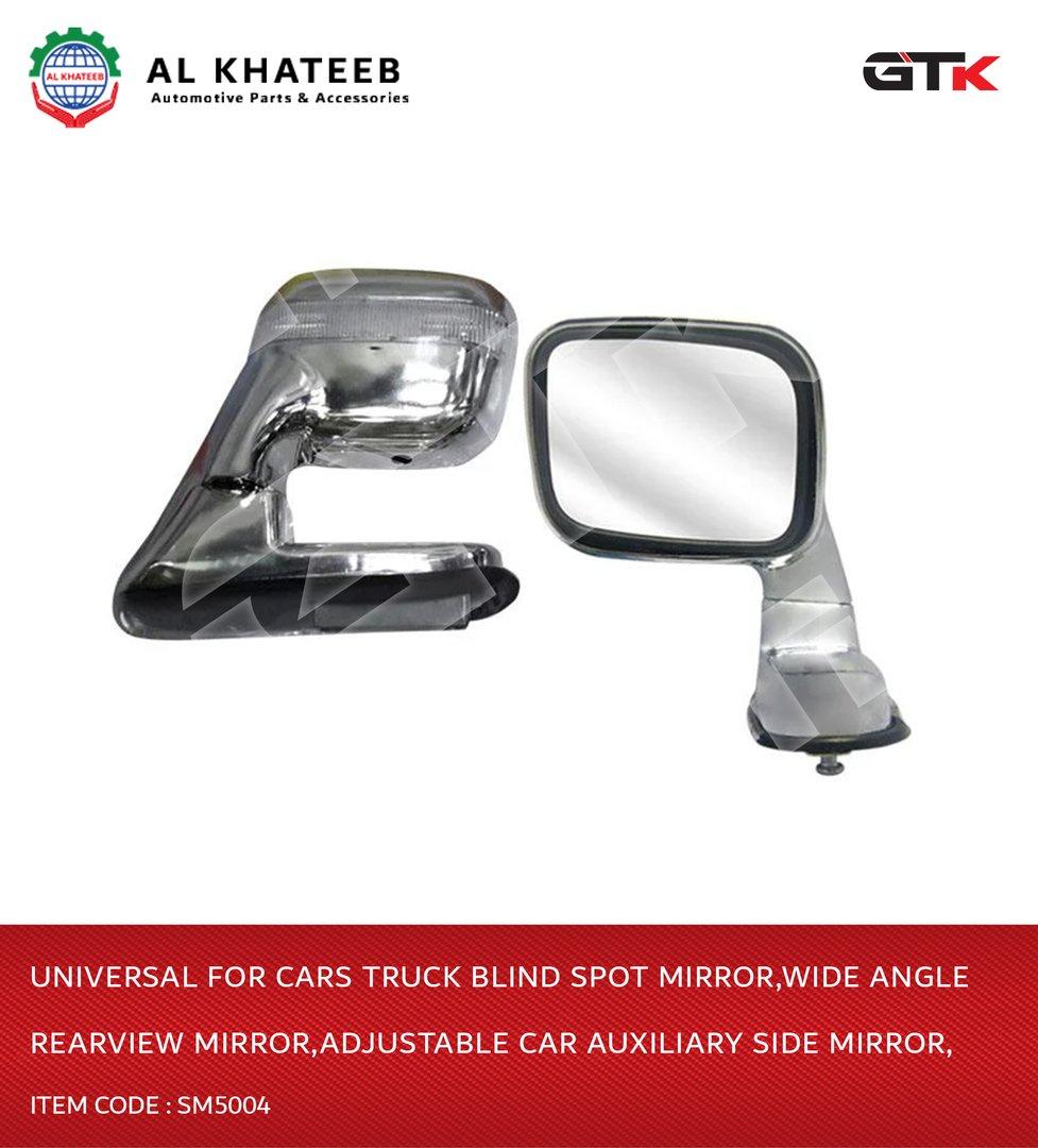 Universal For Cars Truck Blind Spot Mirror,Wide Angle Rearview Mirror,Adjustable Car Auxiliary Side Mirror, 2Pcs/Set Chrome