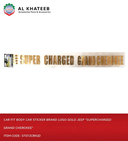 Univesal Car Fit Body Car Sticker Brand Logo Gold