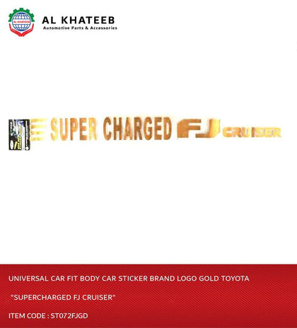 Univesal Car Fit Body Car Sticker Brand Logo Gold