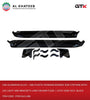 Car Aluminum Alloy + ABS Plastic Running Boards Side Step Bar With LED Light And Brackets Land Cruiser FJ200 / LX570 2008-2017, Black