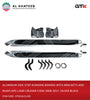 Car Aluminum Side Step Running Boards With Brackets And Mudflaps Land Cruiser FJ200 2008-2017, Silver Black