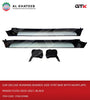 Car Deluxe Running Boards Side Step Bar With Mudflaps Prado Fj150 2010-2017, Black