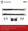 Car Running Boards Side Step Bar With Brackets Amd Mudflaps Prado 2018-2022, White