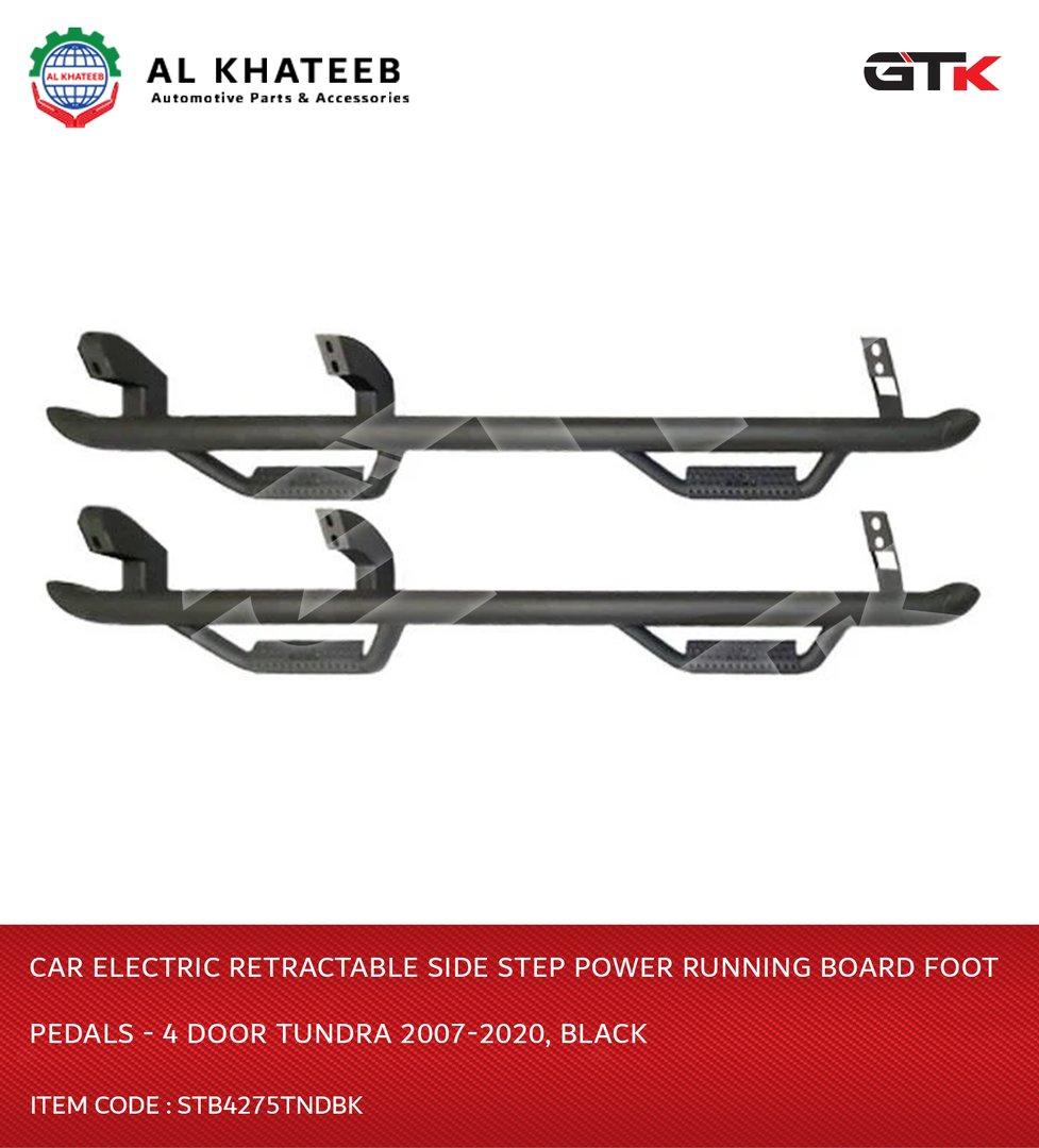 Car Electric Retractable Side Step Power Running Board Foot Pedals - 4 Door Tundra 2007-2020, Black