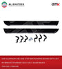 Car Aluminum ABS Side Step Bar Running Board With Set Of Brackets Ranger 2012-2017, Silver Black