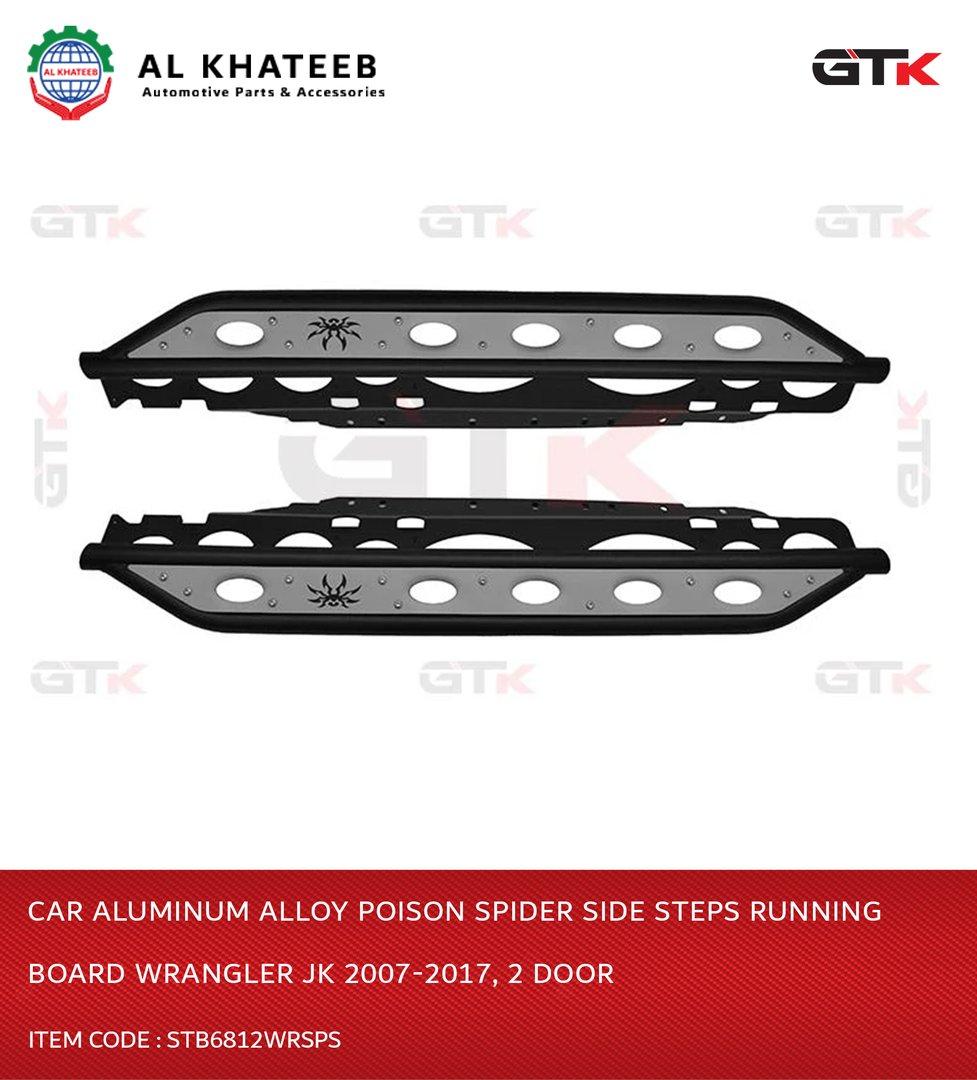 Car Aluminum Alloy Poison Spider Side Steps Running Board Wrangler Jk 2007-2017, 2 Door