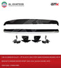 Car Aluminium Alloy + Pp Plastic Side Steps Bars Running Boards With Brackets Ranger Rover Sport 2005-2012, Black+Silver, 2Pcs