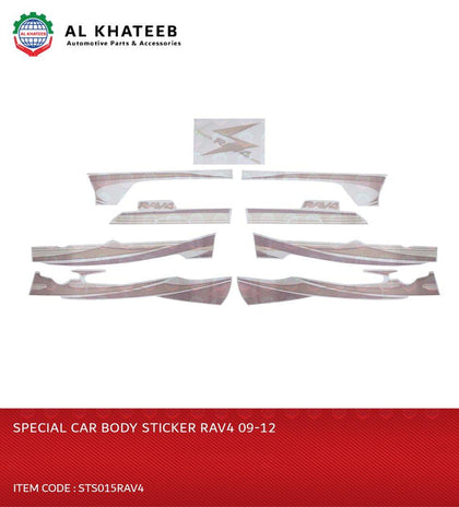 Car Special Side Body Stickers Vinyl Black Decals Rav4 2009-2012