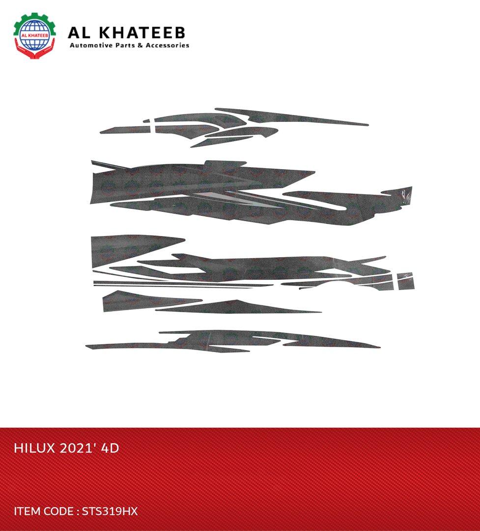 Car Decals Sticker Side Door Body Stripe Graphic Car Sticker Decoration, Hilux 2021 4-Door
