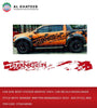 Car Side Body Sticker Graphic Vinyl Car Decals Mudslinger Style With 'Ranger' Written Ranger2012-2019 - 002 Style, Red